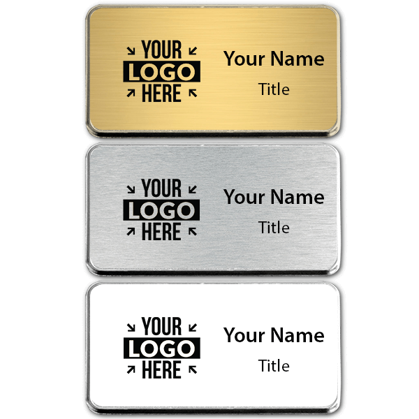 Medium Engraved Executive Badges with Rounded Corners Medium Engraved Executive Badges with Rounded Corners
