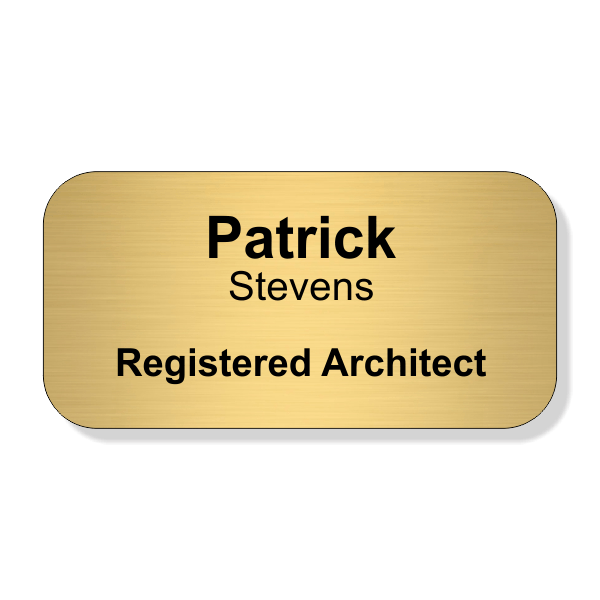 Full Color Registered Architect Name Tag Full Color Registered Architect Name Tag