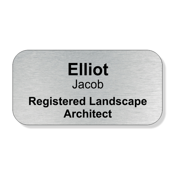 Registered Landscape Architect Full Color Name Tag Registered Landscape Architect Full Color Name Tag