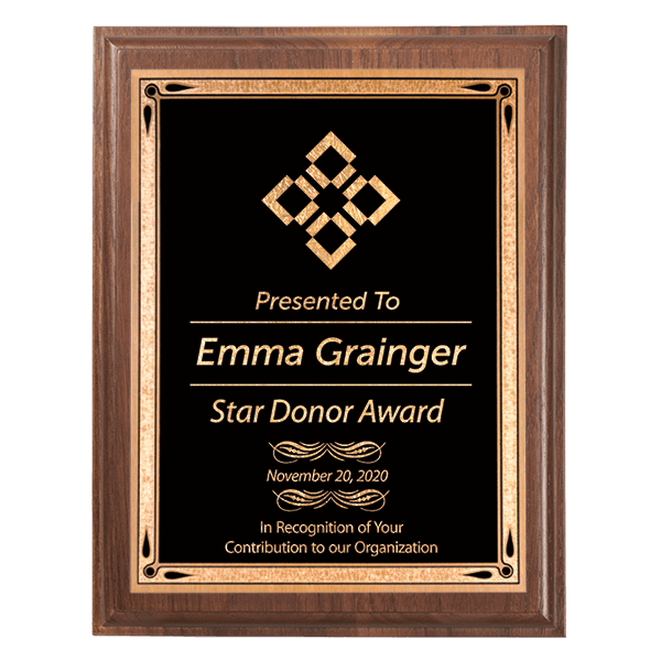 Honorary Donor 5 x 7 Walnut Plaque Honorary Donor 5 x 7 Walnut Plaque