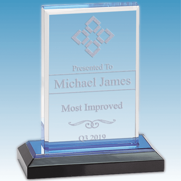 Most Improved Straight Bevel Acrylic Award Most Improved Straight Bevel Acrylic Award