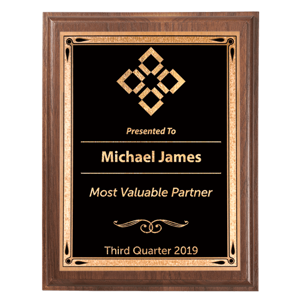 Most Valuable Person 5 x 7 Walnut Plaque Most Valuable Person 5 x 7 Walnut Plaque
