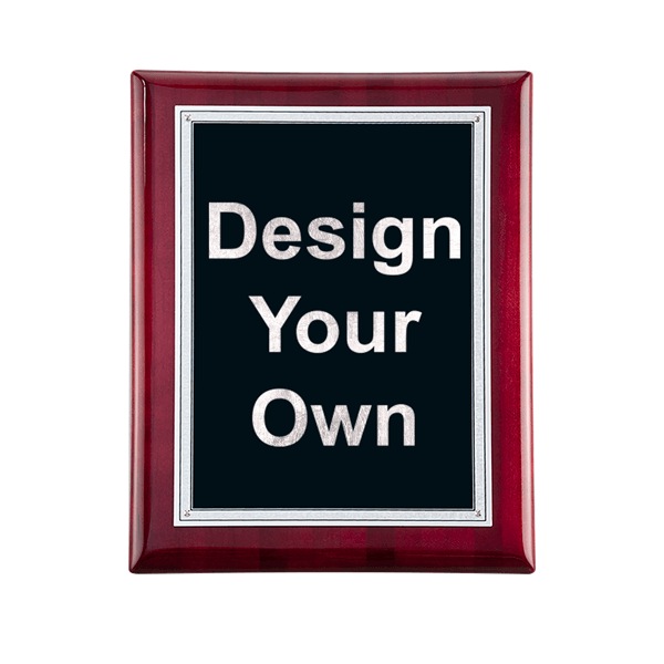 Rosewood and Black 7" x 9" Wall Plaque Rosewood and Black 7" x 9" Wall Plaque