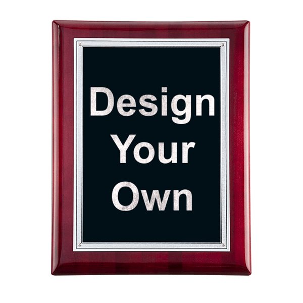 Rosewood and Black 8" x 10" Wall Plaque Rosewood and Black 8" x 10" Wall Plaque