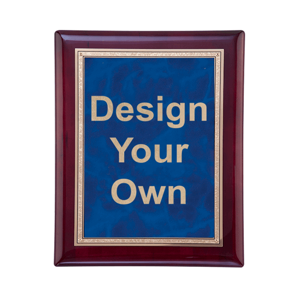 Rosewood and Sapphire 7" x 9" Wall Plaque Rosewood and Sapphire 7" x 9" Wall Plaque