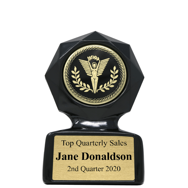 Sales Goal Small Black Star Sculpted Victory Trophy Award Sales Goal Small Black Star Sculpted Victory Trophy Award