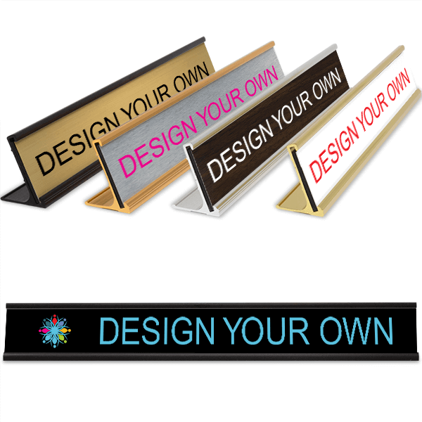 Traditional 1" x 8" Desk Nameplate - Full Color Traditional 1" x 8" Desk Nameplate - Full Color