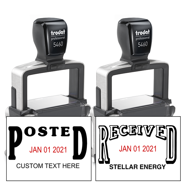 Trodat Pro Posted/Received Date Stamps Corp Connect