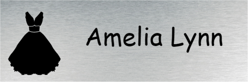 Bridal Shop 1 Line Rectangle Name Badge Bridal Shop 1 Line Rectangle Name Badge