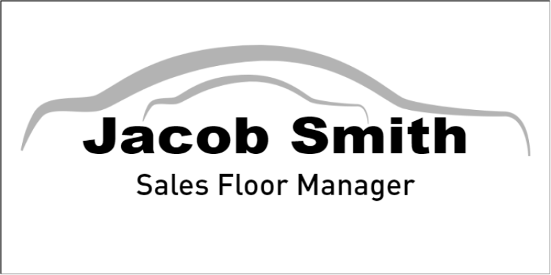 Full Color Car Dealership Name Tag Full Color Car Dealership Name Tag