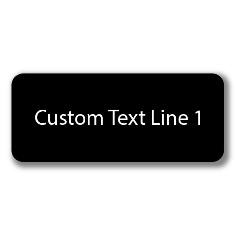 1 Line Laser Engraved Custom Name Badge 1 Line Laser Engraved Custom Name Badge