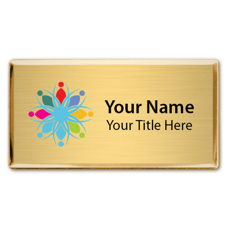 Full Color Executive Beveled Badges Full Color Executive Beveled Badges