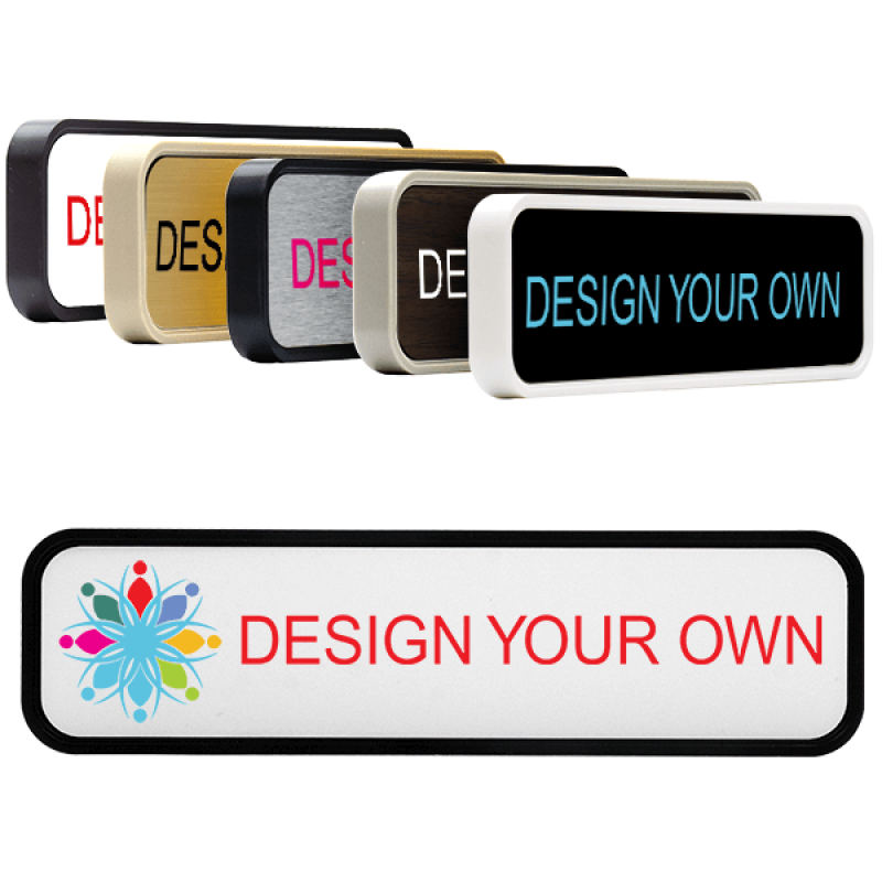 2x8 Plastic Rounded Corner Wall Sign w/ Color Insert 2x8 Plastic Rounded Corner Wall Sign w/ Color Insert