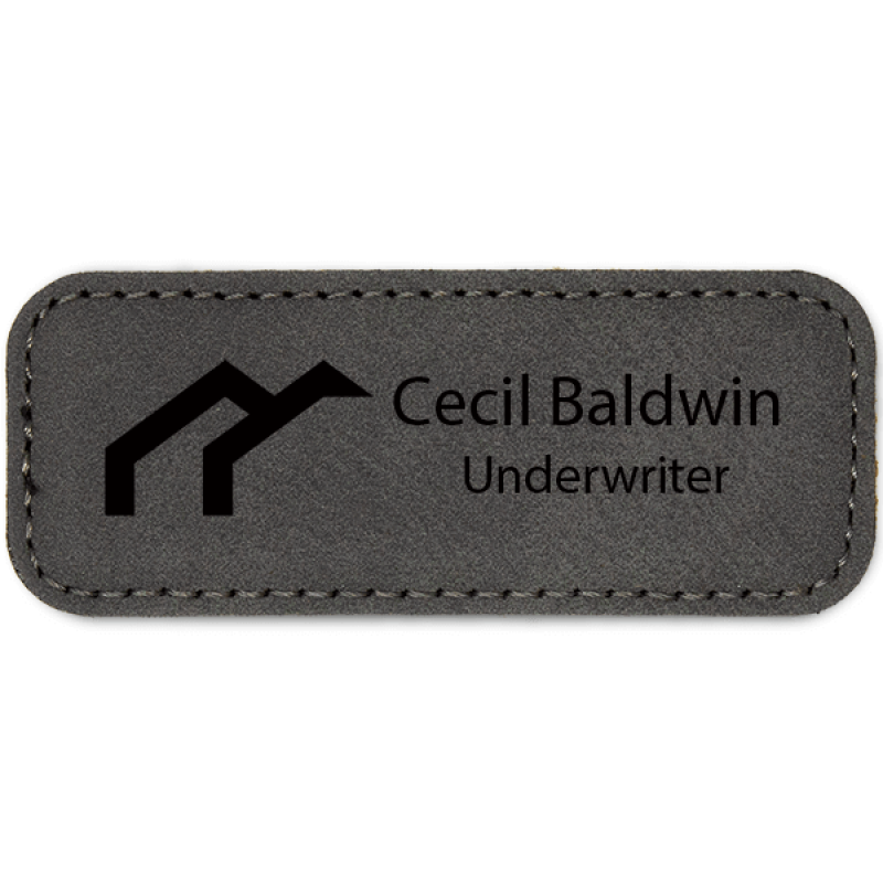 Arches Realtor Leatherette Real Estate Name Tag