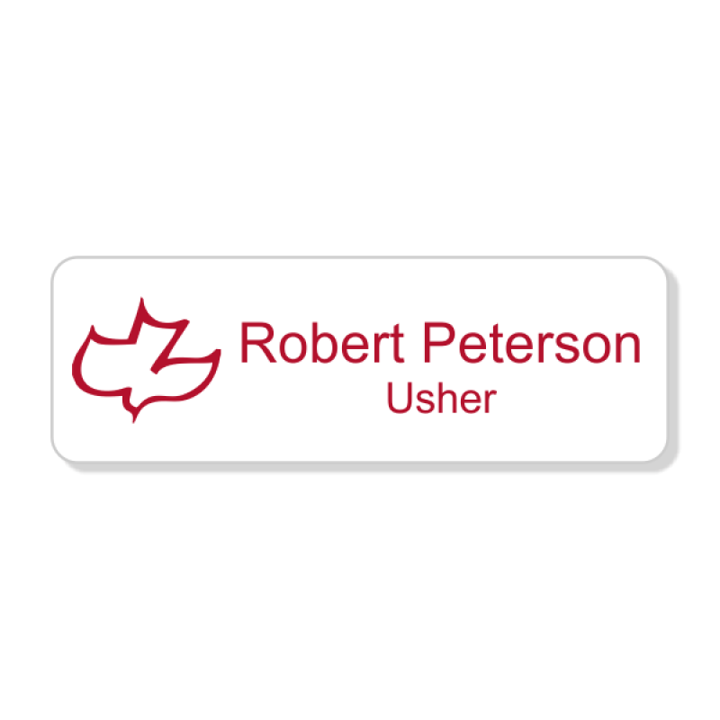 Calvary Engraved Name Tag - Rectangle Calvary Engraved Name Tag - Rectangle