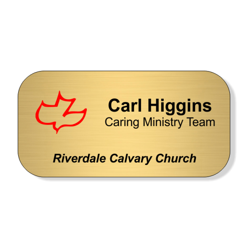 Calvary Full Color Name Tag - Large Rectangle Calvary Full Color Name Tag - Large Rectangle