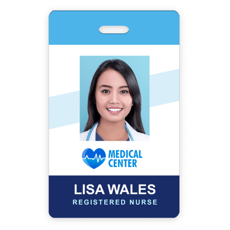 Custom Hospital Photo ID Badge Custom Hospital Photo ID Badge