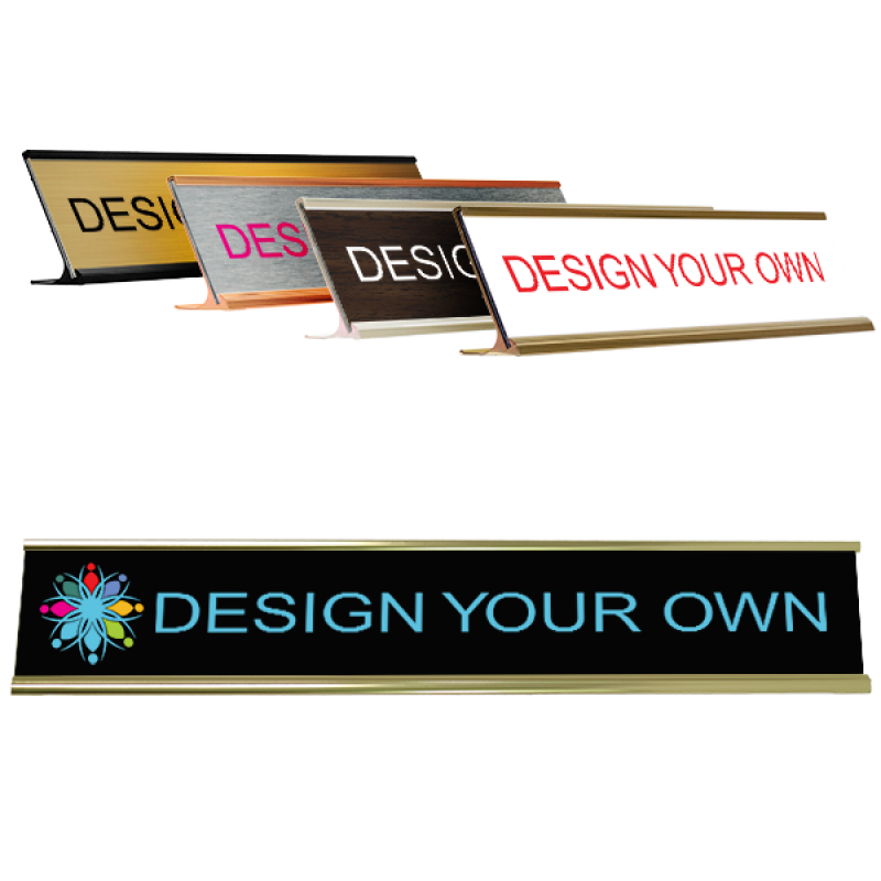 Full Color Printed Desk Name Plate Full Color Printed Desk Name Plate