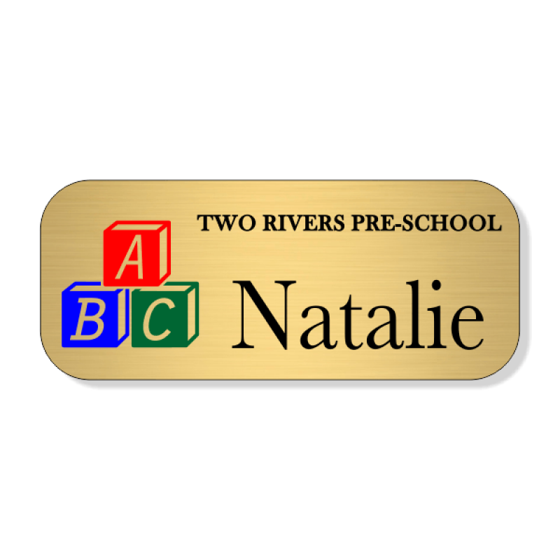Day Care ABC 3 Line Name Badge Day Care ABC 3 Line Name Badge
