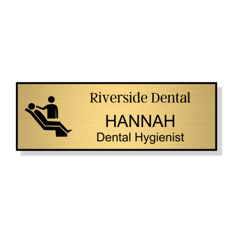 Dental Chair 3 Line Name Badge Dental Chair 3 Line Name Badge