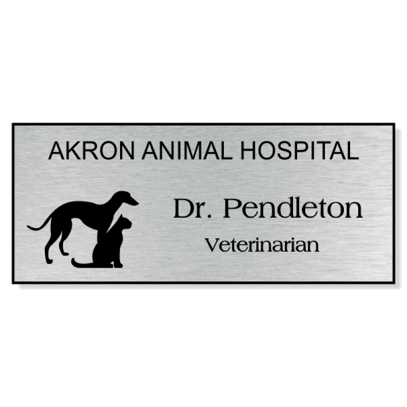 Veterinary Rectangle 3 Line Name Badge A Veterinary Rectangle 3 Line Name Badge A