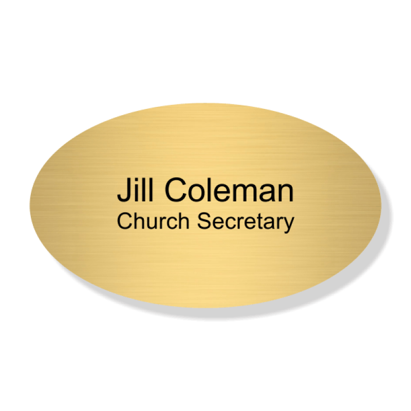 Oval Presbyterian Church Name Badge Oval Presbyterian Church Name Badge