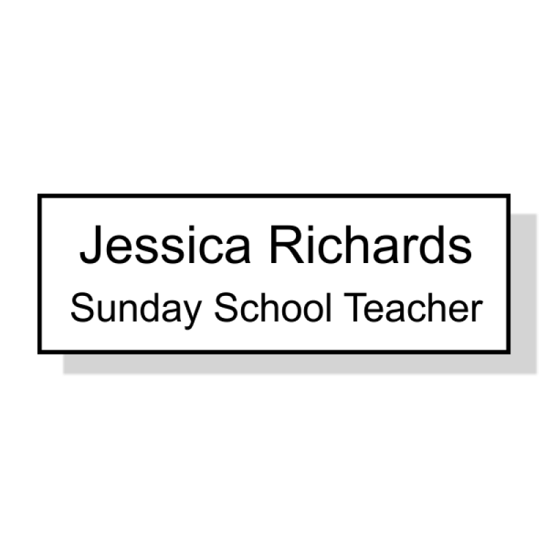 Small Calvary Church Name Badge Small Calvary Church Name Badge