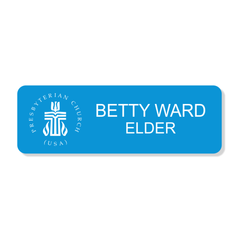 Presbyterian Engraved Name Tag - Rectangle Presbyterian Engraved Name Tag - Rectangle