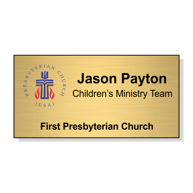 Small Presbyterian Church Name Badge Small Presbyterian Church Name Badge