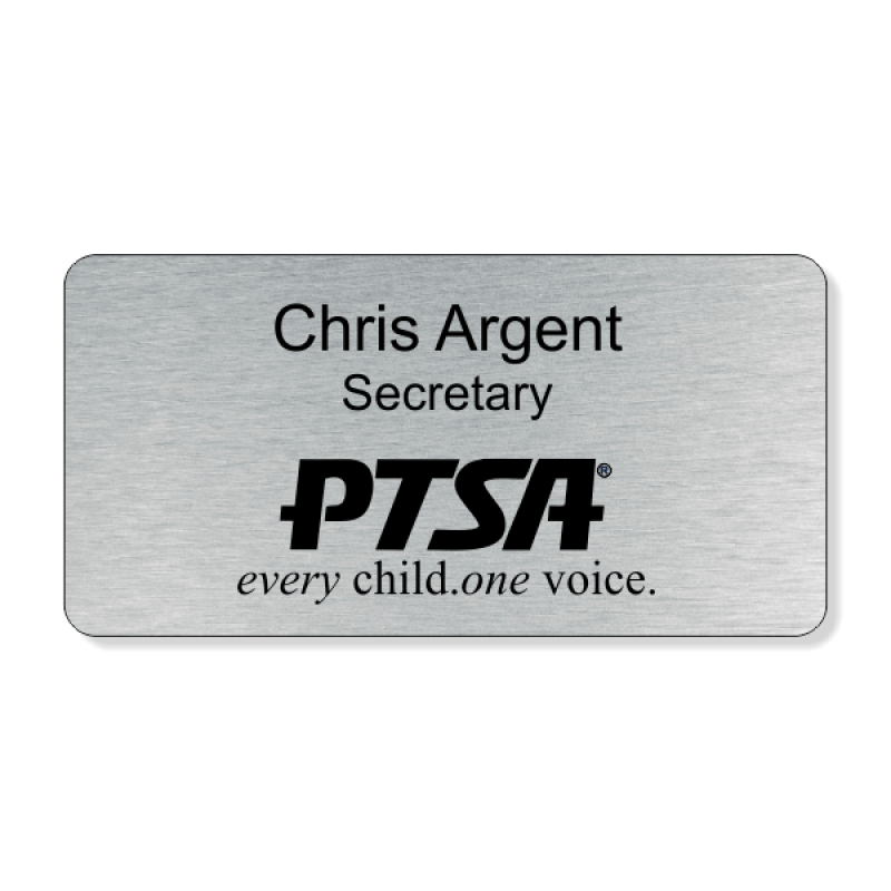 PTA Large Engraved One Line Name Badge PTA Large Engraved One Line Name Badge