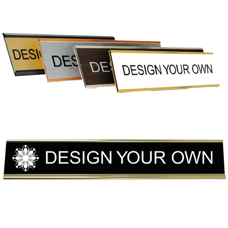 Traditional 2" x 12" Wall Nameplate - Engraved Traditional 2" x 12" Wall Nameplate - Engraved