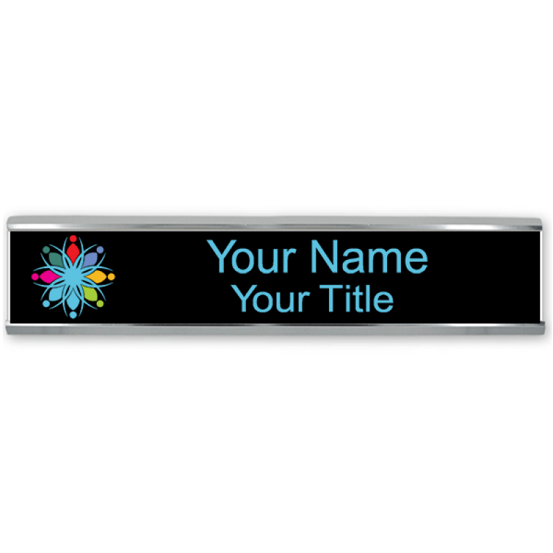 Traditional 2" x 12" Wall Nameplate - Full Color Traditional 2" x 12" Wall Nameplate - Full Color