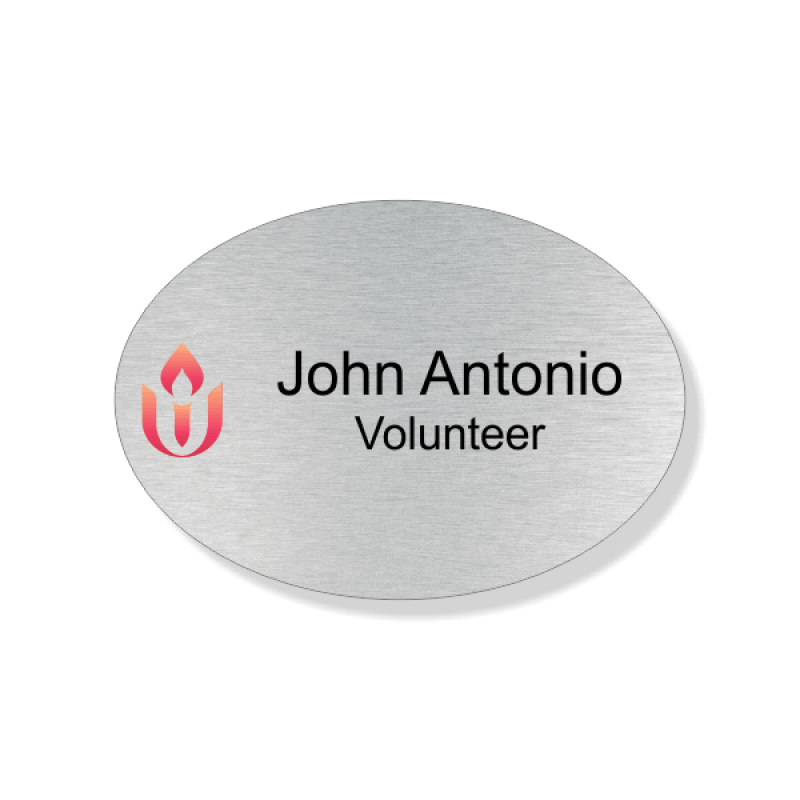 Unitarian Full Color Name Tag - Oval Unitarian Full Color Name Tag - Oval