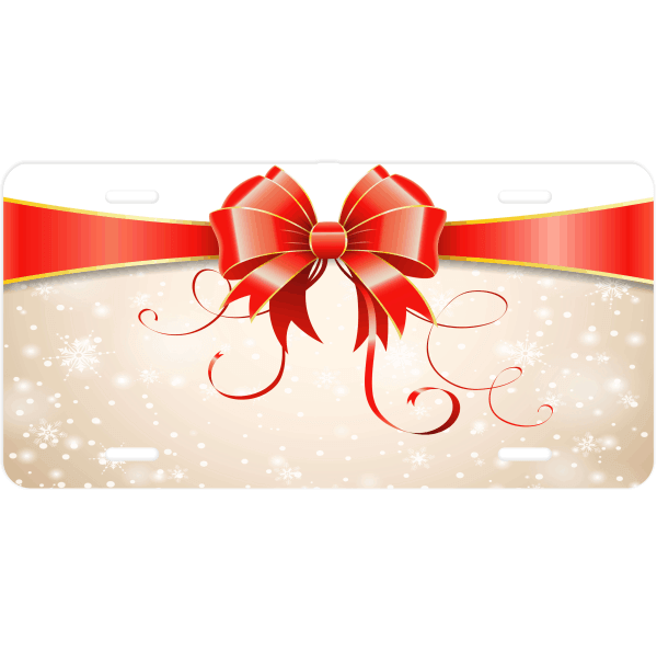 Christmas Wrap License Plate Customsigns Com Gift wrapping christmas, gift box, ribbon, rectangle, gift box png. christmas wrap license plate