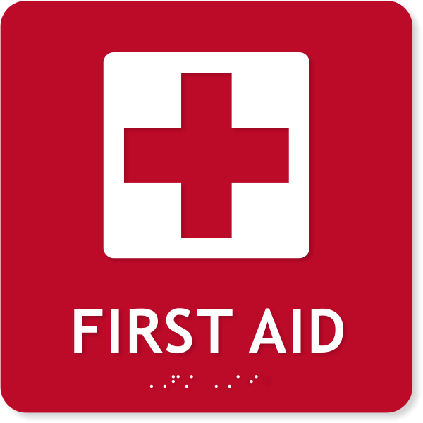 8" x 8" ADA First Aid Icon Sign