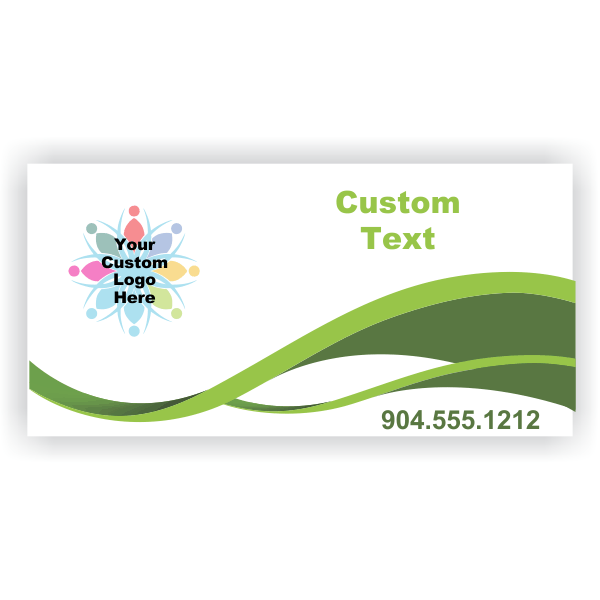 Green Swirl Modern Custom Logo Banner Green Swirl Modern Custom Logo Banner