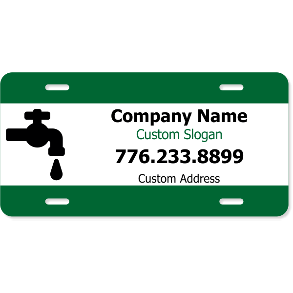 Plumbing Faucet Industry Custom License Plate Plumbing Faucet Industry Custom License Plate