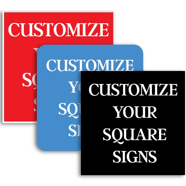 Square Engraved Plastic Signs Square Engraved Plastic Signs