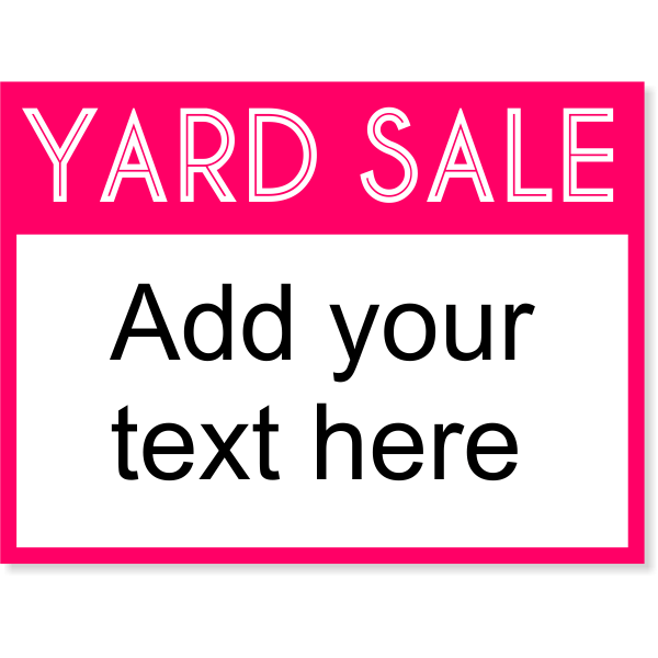 Yard Sale Sign Yard Sale Sign
