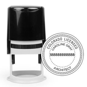 The State of Colorado Architect Seal and stamp body