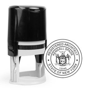 State of New York Architect stamp body and impression