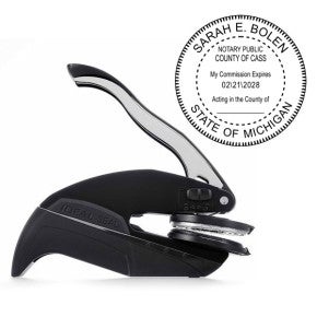 Michigan Notary Round Seal Embosser