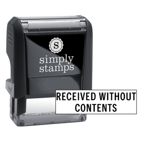Received Without Content Stock Stamp