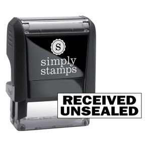 Received Unsealed Stock Stamp