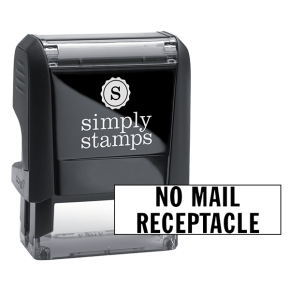 No Mail Receptacle Stock Stamp