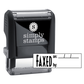 Faxed On/By Stock Stamp