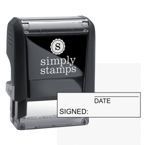 Signed/Date Stock Stamp
