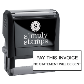 Pay This Invoice No Statement Will Be Sent Stock Stamp