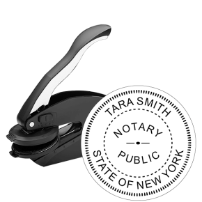 New York Notary Round Seal Embosser