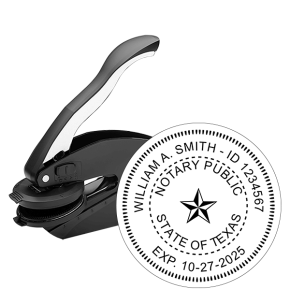 Texas Notary Round Seal Embosser